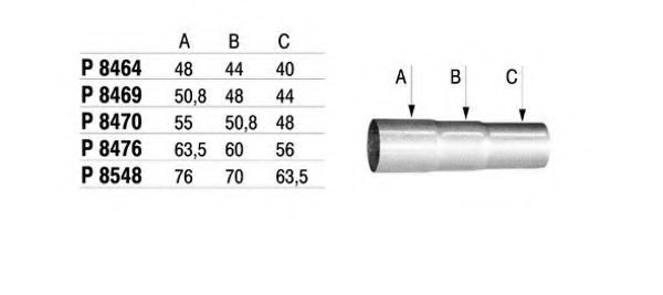 FENNO P8470 Pipe Connector, exhaust system